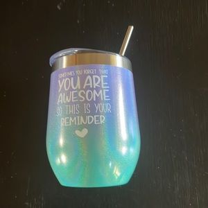 Wine tumbler; small bag